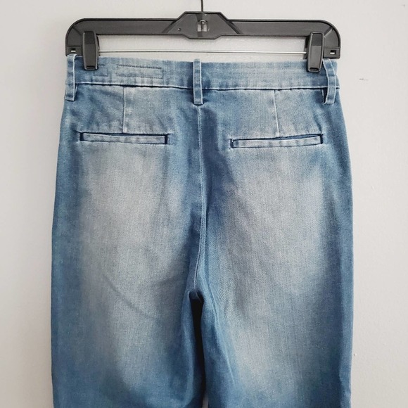 sass & bide Night Vision Denim Crop Distressed High Waist Jeans Women's Size 4 - Picture 6 of 9